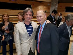 Con Juan Carlos Izpisúa en Fundación Telefónica (May 2018)